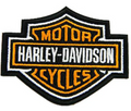 Genuine Harley Davidson Small Bar & Shield Logo SEW ON PATCH - Fat Skeleton UK