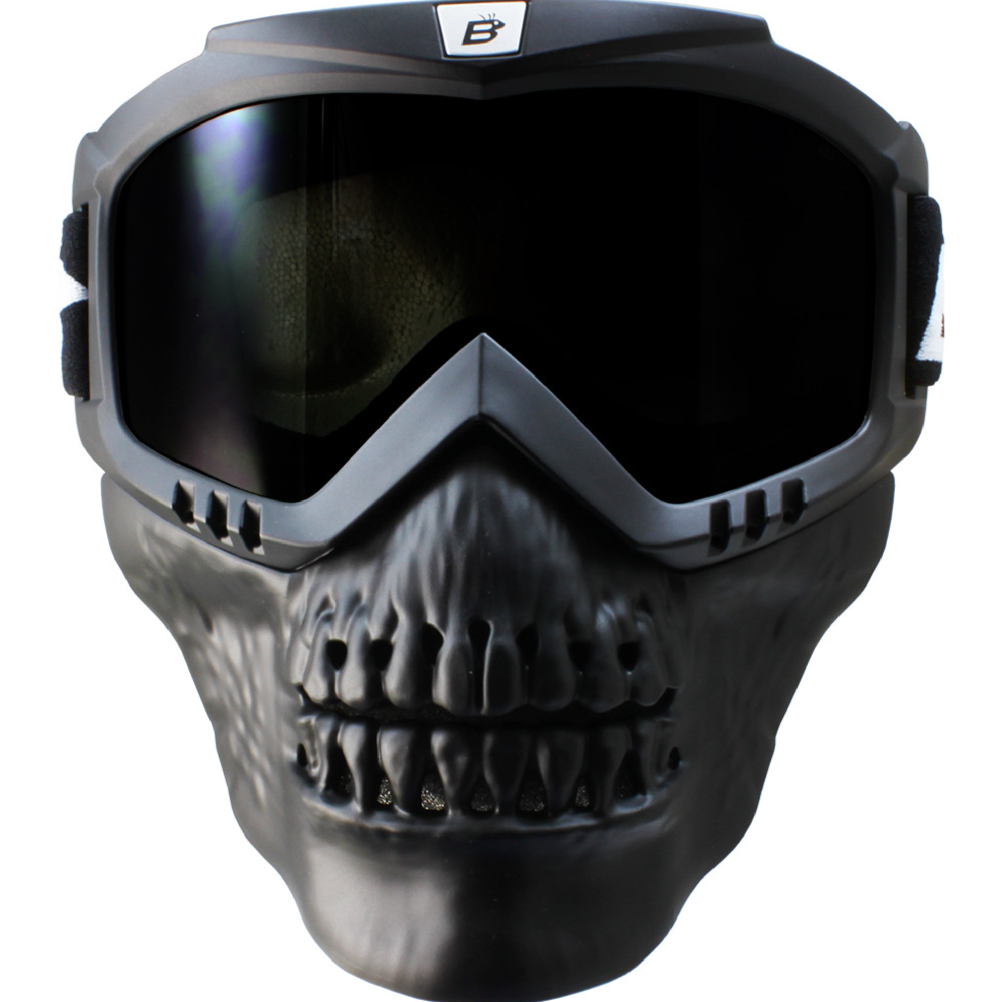 Skull Jaw Urban Mask & Goggles for Open Face Helmet - Fat Skeleton UK
