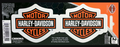 Pair Genuine Harley Davidson Bar & Shield twin  sticker set - Fat Skeleton UK