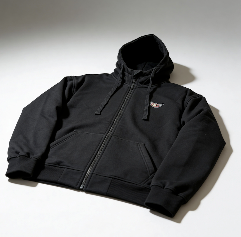 'Interstate 95' AA Rated Armoured Rider Hoodie by Fat Skeleton - Fat Skeleton UK