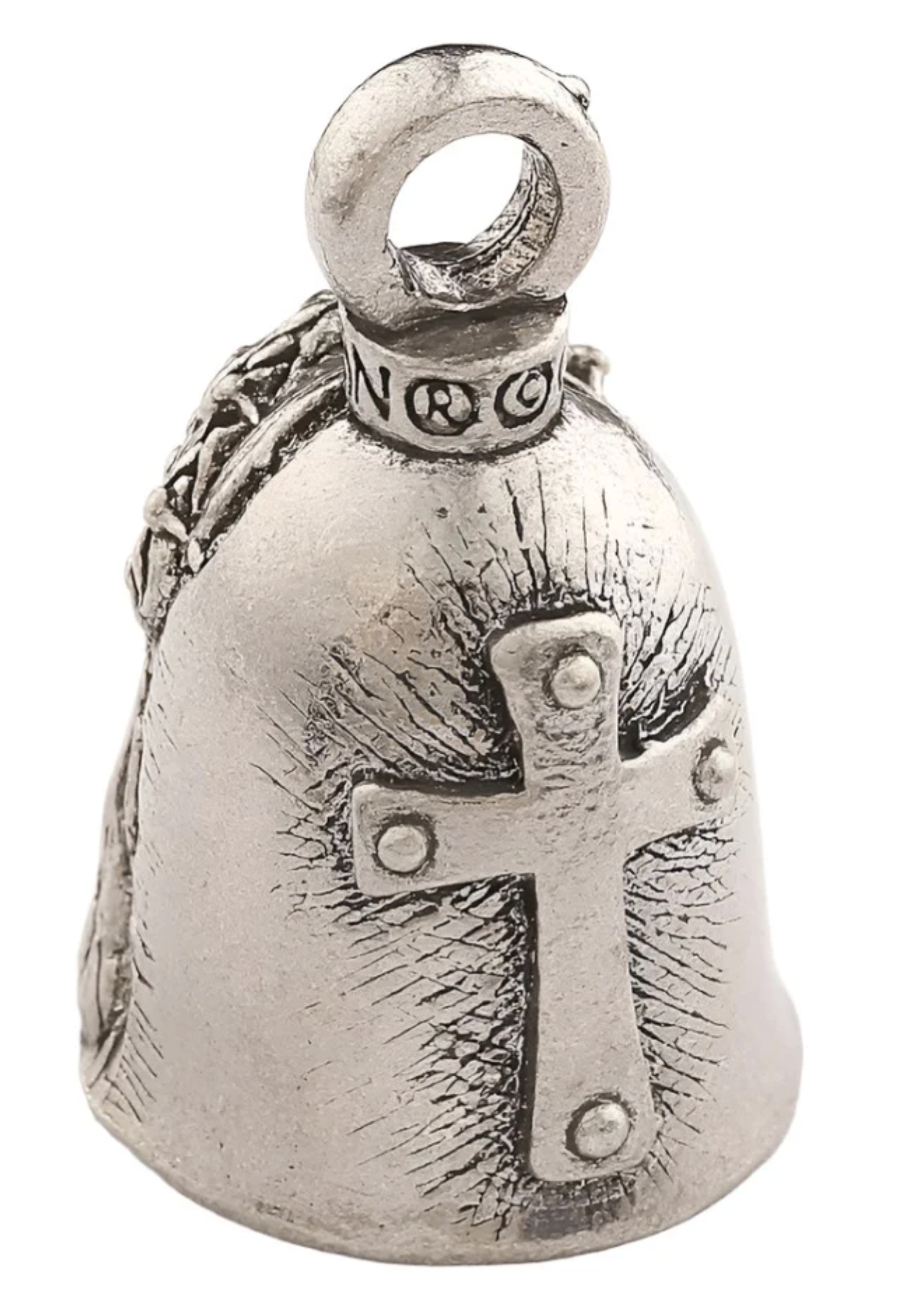 Jesus Christ Crown of Thorns & Cross Guardian Angel Bell - Fat Skeleton UK