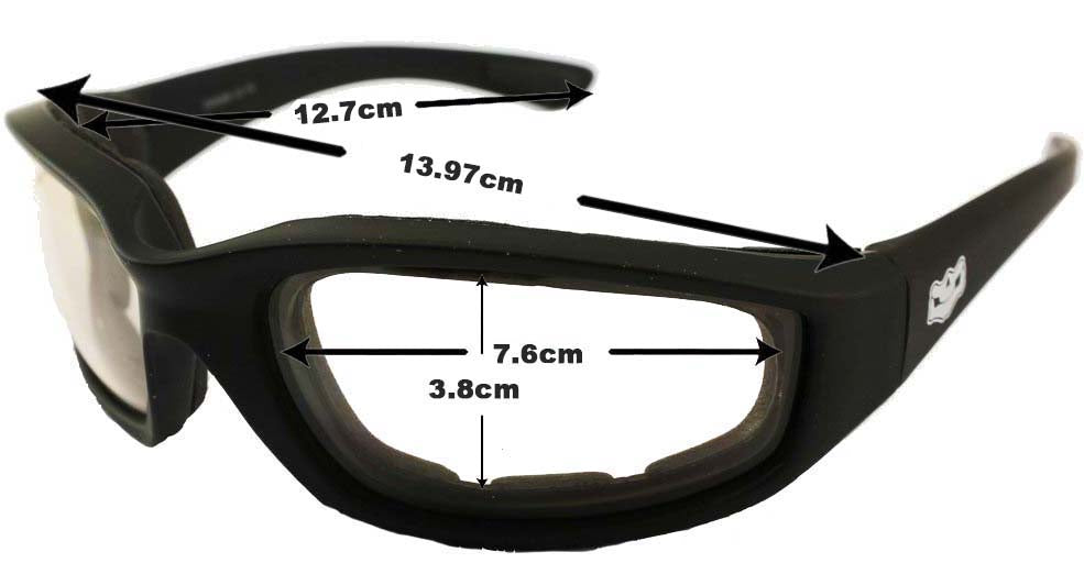 Yellow Lens Fat Skeleton Daytona EVA Foam Padded, Eyewear - Fat Skeleton UK