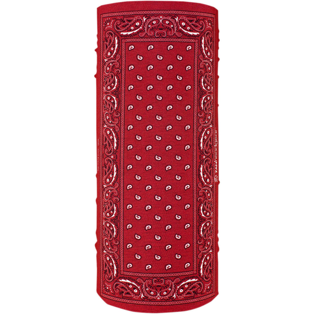 Zan Headwear Red Paisley "Motley" Tube, Neck Warmers & Face Masks - Fat Skeleton UK