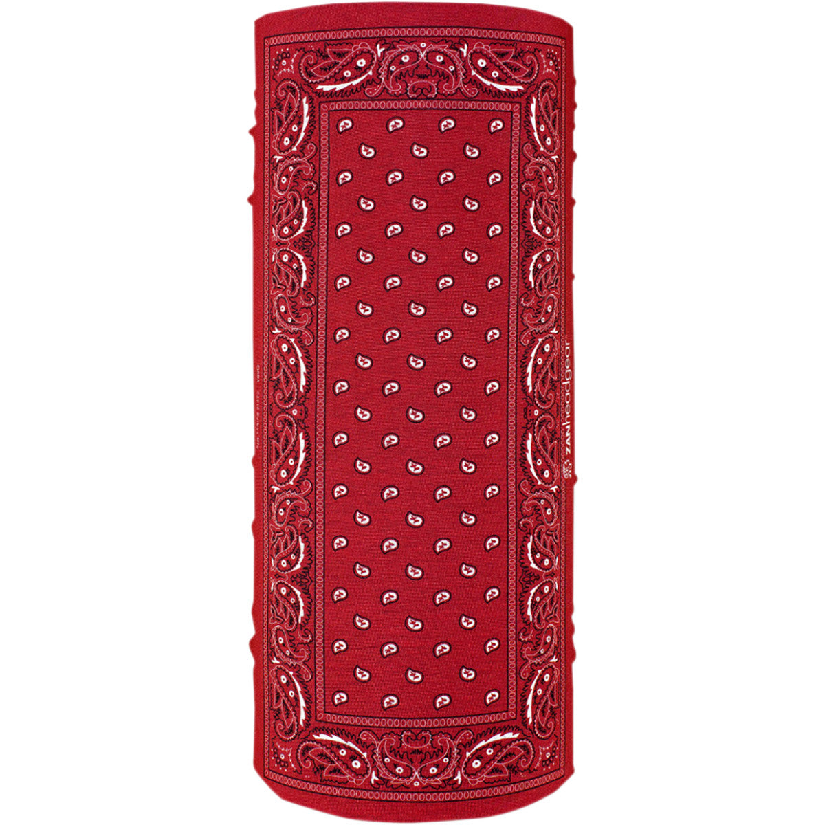 Zan Headwear Red Paisley "Motley" Tube, Neck Warmers & Face Masks - Fat Skeleton UK