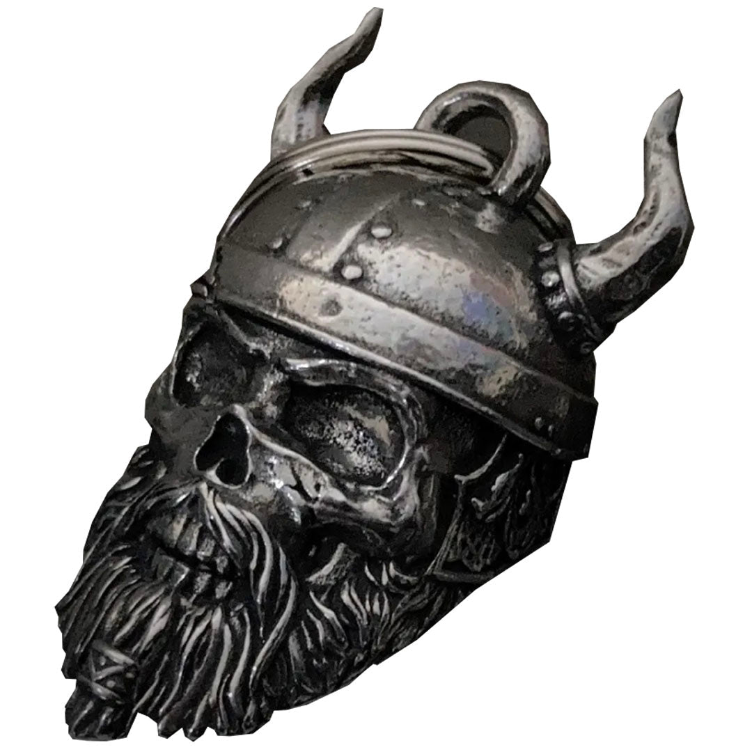 3D Old School Biker Beard Helmet Guardian Angel Bell - Fat Skeleton UK