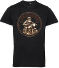 Sepia Old Guys Riding Bikes T Shirt - Fat Skeleton UK