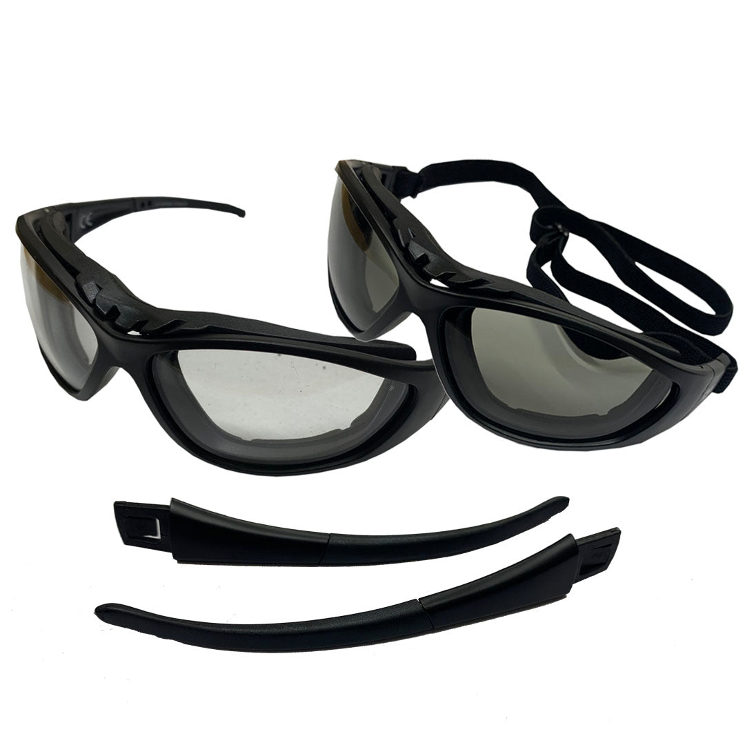 Fat Skeleton Sturgis 24 Removable EVA Foam Padded Clear to Dark Reactalite - Fat Skeleton UK