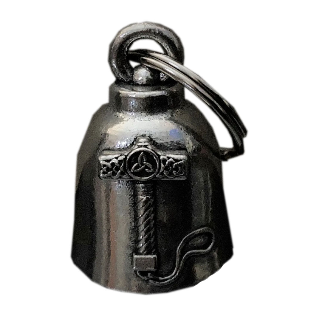 Thors Hammer Mjolnir Motorcycle Guardian Angel Bell - Fat Skeleton UK