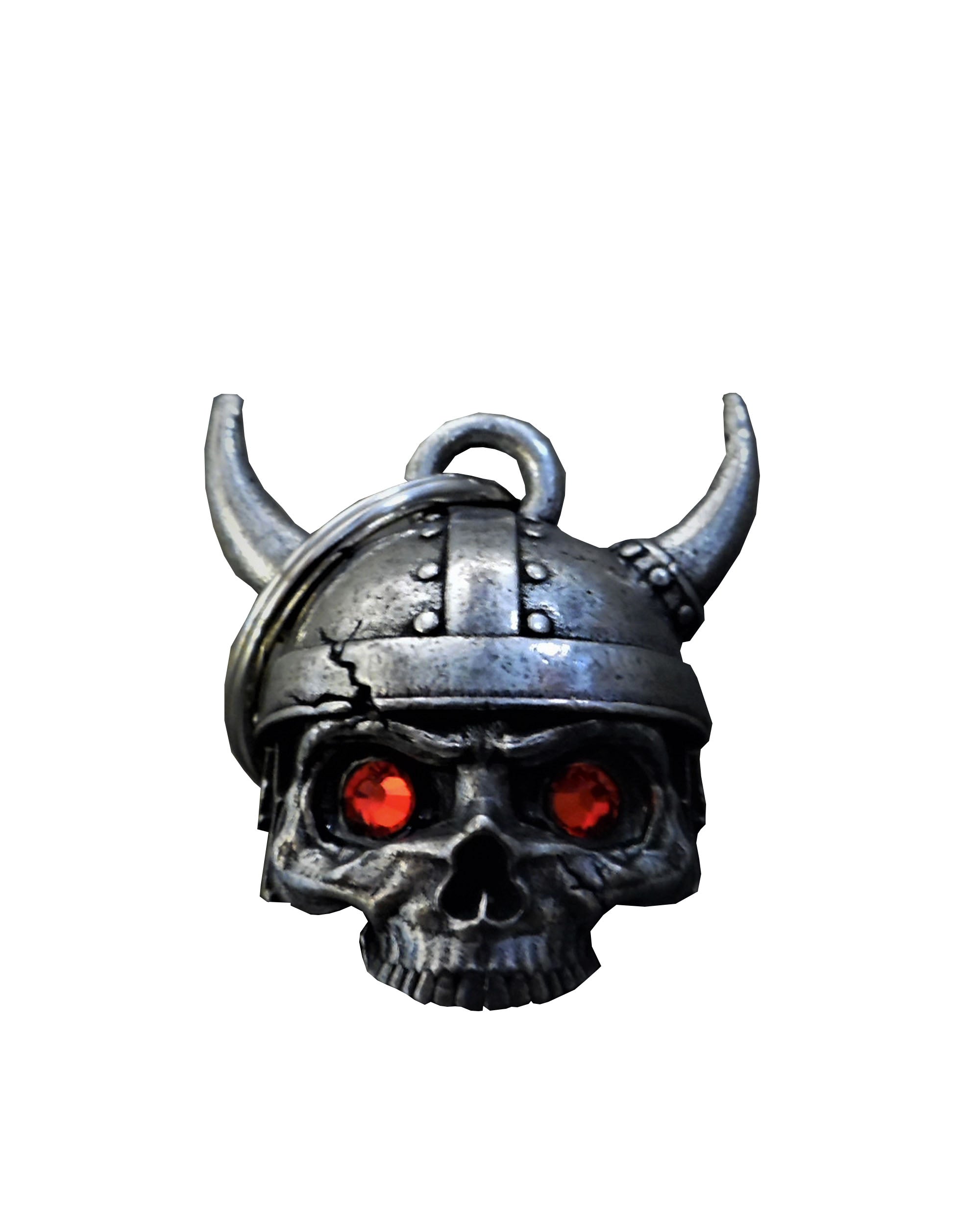 3D Viking Helmet Red Eyes Skull Bell Guardian Gremlin, Lifestyle Accessories - Fat Skeleton UK